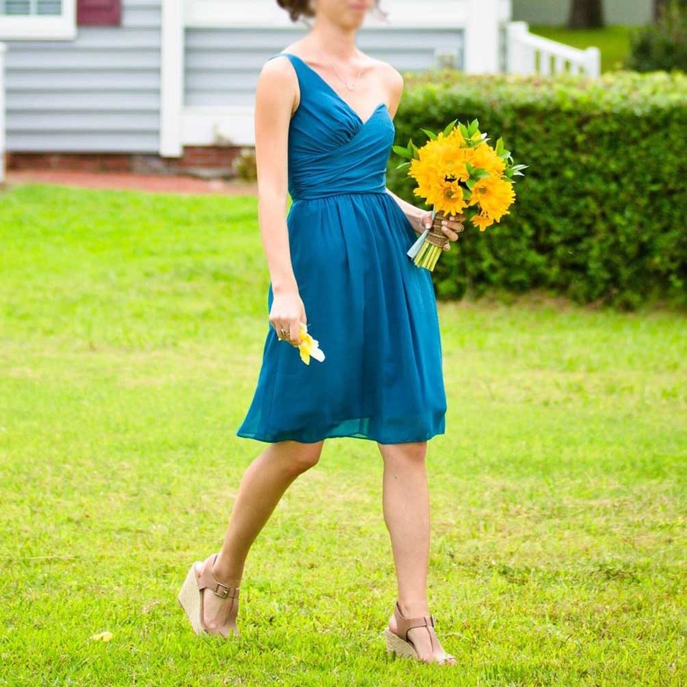 NWT Alfred Angelo One Shoulder Bridesmaid Dress